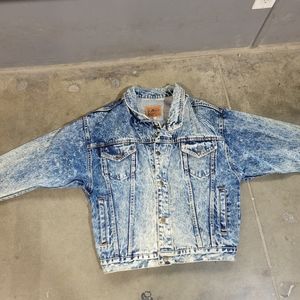 Vintage 90s RGB RG Browns  Wash acid wash washed Jeans Denim Jacket Mens M